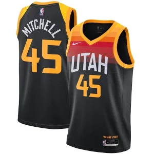 Carino Robusto Delizioso Donovan Mitchell Utah Jazz Nike 2021/22 Swingman Player Jersey Black City Edition per gli appassionati