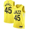 Cool Splendido Fantastico Donovan Mitchell Utah Jazz Nike Unisex Swingman Jersey Icon Edition Gold per gli appassionati