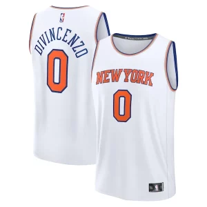 Cool Moderno Donte DiVincenzo New York Knicks Fast Break Replica Player Jersey Association Edition White per gli appassionati
