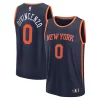 Attraente Fascinante Donte DiVincenzo New York Knicks Fast Break Replica Player Jersey Statement Edition Navy per gli appassionati