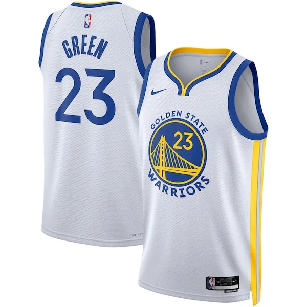 Elegante Draymond Green Golden State Warriors Nike Unisex Swingman Jersey Association Edition White/Royal per gli appassionati