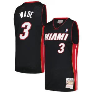 Gorgeous Splendido Robusto Dwyane Wade Miami Heat 2012/13 Hardwood Classics Swingman Jersey Black per gli appassionati