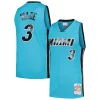 Prestigioso Dwyane Wade Miami Heat Hardwood Classics 2005/06 Tropical Swingman Jersey Blue per gli appassionati