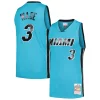 Raffinato Classico Dwyane Wade Miami Heat Hardwood Classics 2005/06 Tropical Swingman Jersey Blue per gli appassionati