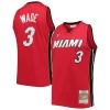 Raffinato Dwyane Wade Miami Heat Hardwood Classics Swingman Jersey Red per gli appassionati