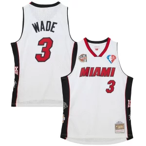 Fascinante Delizioso Lussuoso Dwyane Wade Miami Heat Unisex Hall of Fame Class of 2023 Throwback Swingman Jersey White per gli appassionati