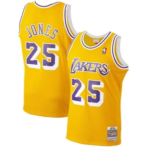Splendido Meraviglioso Ed Jones Los Angeles Lakers 1994/95 Hardwood Classics Swingman Jersey Gold per gli appassionati