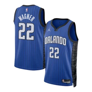 Incantevole Franz Wagner Orlando Magic Jordan Brand Unisex Swingman Jersey Statement Edition Blue per gli appassionati