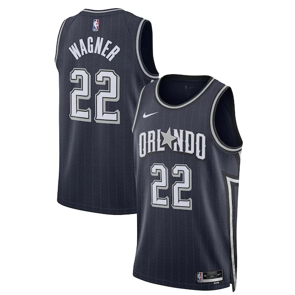 Classico Trendy Franz Wagner Orlando Magic Nike Unisex 2023/24 Swingman Jersey Navy City Edition per gli appassionati