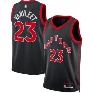 Delizioso Moderno Accattivante Fred VanVleet Toronto Raptors Jordan Brand Unisex Swingman Jersey Statement Edition Black per gli appassionati