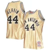 Fascinante Elegante Versatile George Gervin San Antonio Spurs 75th Anniversary 1977/78 Hardwood Classics Swingman Jersey Gold per gli appassionati