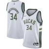 Resistente Splendido Giannis Antetokounmpo Milwaukee Bucks Nike Youth Swingman Jersey Association Edition White per gli appassionati