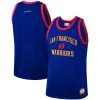 Ottimo Golden State Warriors Hardwood Classics Team Heritage Fashion Jersey Royal per gli appassionati
