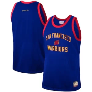 Ottimo Golden State Warriors Hardwood Classics Team Heritage Fashion Jersey Royal per gli appassionati