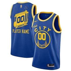Stupendo Golden State Warriors Nike 2020/21 Hardwood Classics Swingman Custom Jersey Blue per gli appassionati