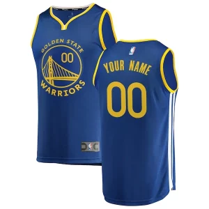 Stupendo Golden State Warriors Youth 2019/20 Fast Break Custom Replica Jersey Royal Icon Edition per gli appassionati