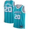 Resistente Incantevole Gordon Hayward Charlotte Hornets Jordan Brand Unisex Swingman Jersey Icon Edition Teal per gli appassionati