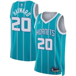 Resistente Incantevole Gordon Hayward Charlotte Hornets Jordan Brand Unisex Swingman Jersey Icon Edition Teal per gli appassionati