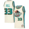 Comodo Grant Hill Detroit Pistons Chainstitch Swingman Jersey Cream per gli appassionati
