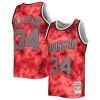 Delizioso Resistente Meraviglioso Hakeem Olajuwon Houston Rockets 1993/94 Galaxy Swingman Jersey Red per gli appassionati