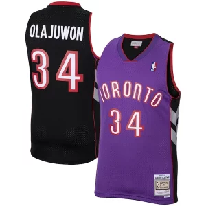 Cool Hakeem Olajuwon Toronto Raptors 2001/02 Hardwood Classics Swingman Jersey Purple per gli appassionati