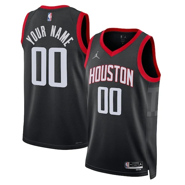 Attraente Raffinato Houston Rockets Jordan Brand Unisex 2022/23 Swingman Custom Jersey Statement Edition Black per gli appassionati