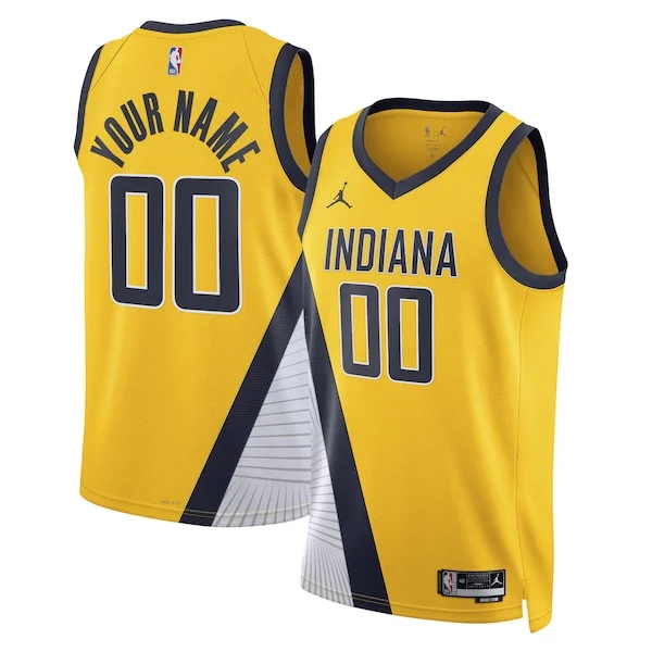 Eccezionale Incantevole Prestigioso Indiana Pacers Jordan Brand Unisex 2022/23 Swingman Custom Jersey Statement Edition Yellow per gli appassionati