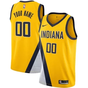Ottimo Eccezionale Gorgeous Indiana Pacers Nike 2019/20 Custom Swingman Jersey Yellow Statement Edition per gli appassionati