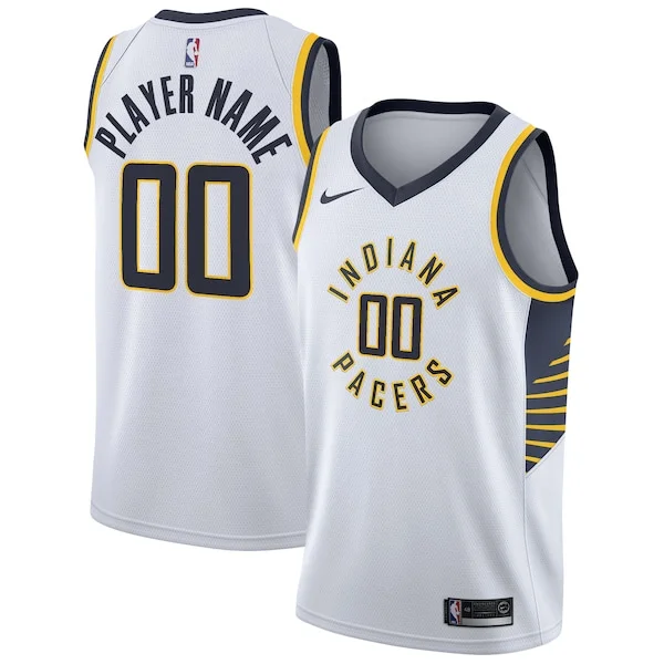 Meraviglioso Indiana Pacers Nike 2020/21 Swingman Custom Jersey Association Edition White per gli appassionati