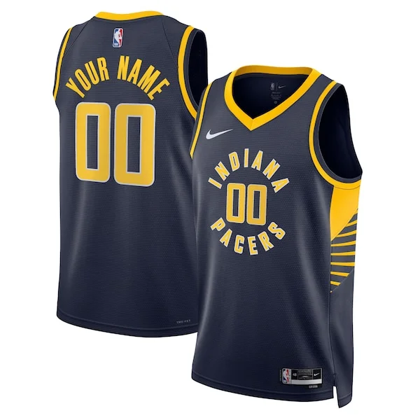 Sofisticato Comodo Indiana Pacers Nike Unisex 2022/23 Swingman Custom Jersey Navy Icon Edition per gli appassionati