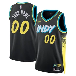 Cool Duraturo Lussuoso Indiana Pacers Nike Unisex 2023/24 Custom Swingman Jersey Black City Edition per gli appassionati