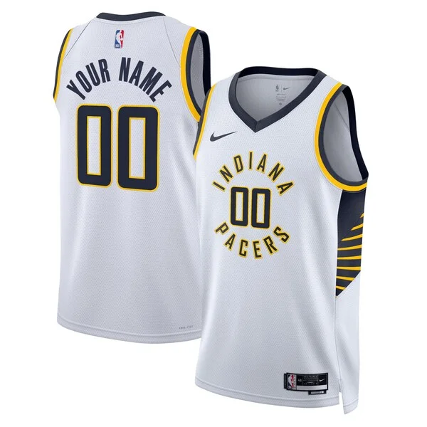 Sofisticato Indiana Pacers Nike Unisex Swingman Custom Jersey White Association Edition per gli appassionati