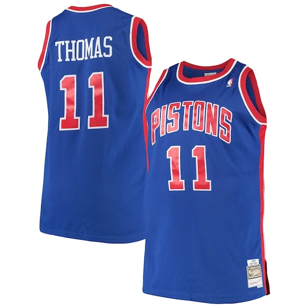 Splendido Fantastico Resistente Isaiah Thomas Detroit Pistons 1988/89 Big & Tall Hardwood Classics Swingman Jersey Royal per gli appassionati