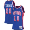 Classico Resistente Isiah Thomas Detroit Pistons 1988/89 Hardwood Classics Swingman Jersey Blue per gli appassionati