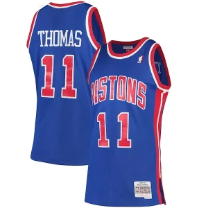 Classico Resistente Isiah Thomas Detroit Pistons 1988/89 Hardwood Classics Swingman Jersey Blue per gli appassionati