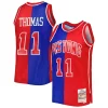 Elegante Meraviglioso Comodo Isiah Thomas Isiah Thomas Hardwood Classics 1988/89 Split Swingman Jersey Blue/Red per gli appassionati