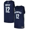 Raffinato Ja Morant Memphis Grizzlies Nike Swingman Player Jersey Icon Edition Navy per gli appassionati