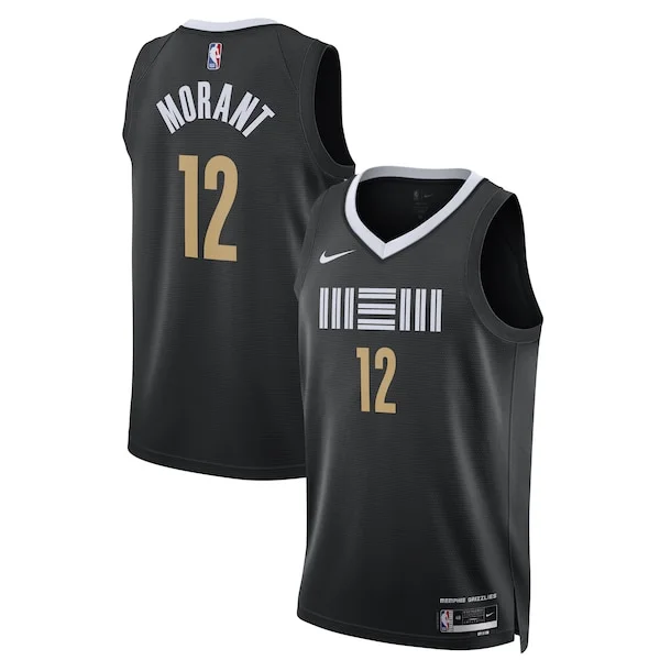 Stupendo Prestigioso Ja Morant Memphis Grizzlies Nike Unisex 2023/24 Swingman Jersey Black City Edition per gli appassionati