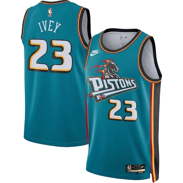 Raffinato Magnifico Jaden Ivey Detroit Pistons Nike Swingman Jersey Classic Edition Teal per gli appassionati