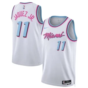 Splendido Fascinante Prestigioso Jaime Jaquez Jr. Miami Heat Nike Unisex 2024/25 Swingman Player Jersey City Edition White per gli appassionati