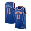 Splendido Jalen Brunson New York Knicks Nike Unisex Swingman Jersey Icon Edition Blue per gli appassionati