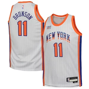Gorgeous Versatile Elegante Jalen Brunson New York Knicks Nike Youth 2024/25 Swingman Player Jersey City Edition White per gli appassionati