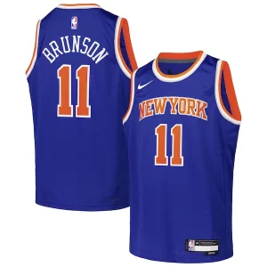 Delizioso Duraturo Jalen Brunson New York Knicks Nike Youth Swingman Jersey Icon Edition Blue per gli appassionati