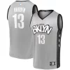 Comodo James Harden Brooklyn Nets Fast Break Replica Jersey Charcoal Statement Edition/White per gli appassionati