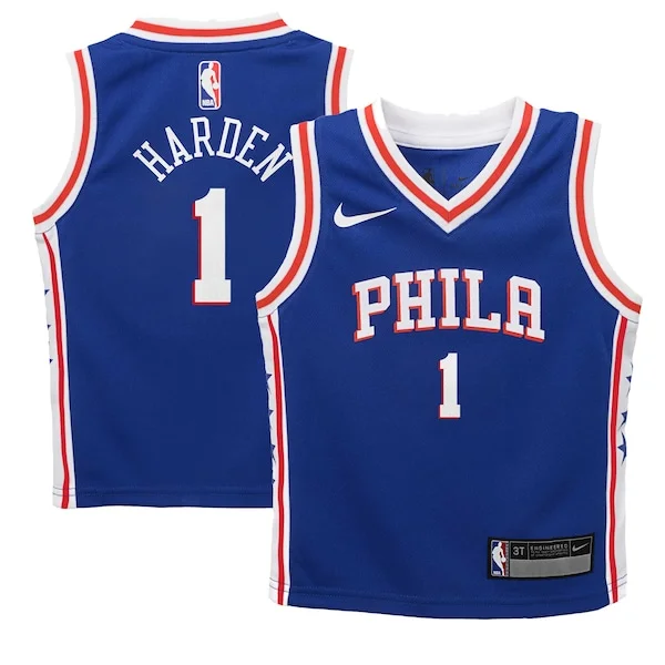 Versatile Fascinante James Harden Philadelphia 76ers Nike Preschool Swingman Player Jersey Icon Edition Royal per gli appassionati