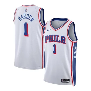 Stupendo Magnifico Classico James Harden Philadelphia 76ers Nike Unisex Swingman Jersey Association Edition White per gli appassionati