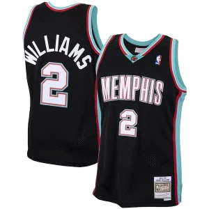 Prestigioso Jason Williams Memphis Grizzlies 2001/02 Hardwood Classics Swingman Jersey Black per gli appassionati