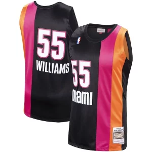Robusto Magnifico Jason Williams Miami Heat 2005/06 Hardwood Classics Swingman Jersey Black per gli appassionati