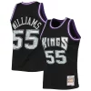 Comodo Resistente Carino Jason Williams Sacramento Kings 2000/01 Hardwood Classics NBA 75th Anniversary Diamond Swingman Jersey Black per gli appassionati