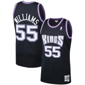 Robusto Jason Williams Sacramento Kings 2000/01 Hardwood Classics Swingman Jersey Black per gli appassionati